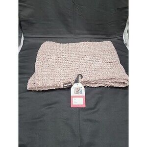 Muk Luks Knitted Infinity Scarf NWT Oatmeal Color 32"